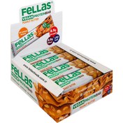 Resim FELLAS Vegan Protein Bar Yer Fıstığı Ezmeli 40g (12 Adet) 