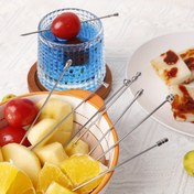 Resim 8 Adet Paslanmaz Çelik Kokteyl Meyve Çubukları Şarap Çubukları Boncuk Meyve Çubukları Bar Çubukları Parti Çatal Bıçak Çubukları, Meyve Şişleri | Şık Kokteyl Aksesuarları | Dayanıklı Mutfak Araçları, Kokteyller İçin Çubuklar 