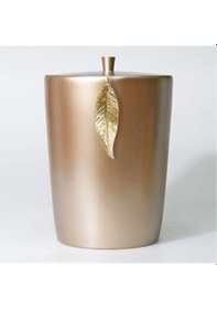 Resim Leaf Çöp Kovası Vizon Altın Kahverengi 