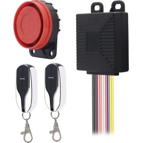 Resim Pengfushop5 12V Motosiklet Hırsızlığa Karşı Cihaz Evrensel Çift Uzaktan Kumanda Kablosuz Akıllı Güvenlik Alarm Sistemi Scooter Güvenlik Alarmı (Yurt Dışından) 