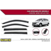 Resim Dacia Lodgy Cam Rüzgarlığı Kromlu 4 Lü Niken Marka 