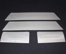 Resim OMSA VW T6 Transporter Krom Kapı Eşiği Taşlı 4 Parça 2015-2019 Arası 