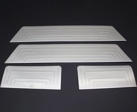 Resim OMSA VW T6 Transporter Krom Kapı Eşiği Taşlı 4 Parça 2015-2019 Arası 