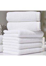 Resim Nevresim Dünyası Otel Tipi 50x90 Yüz Havlusu Beyaz 1 Adet Fiyatıdır Çok Renkli 