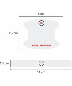 Resim Modifiye Fabrikası Mg Marka Uv Baskılı Kapı Kolu Koruma Ppf Folyo Seti Çizik Önleyici 8'li Set 