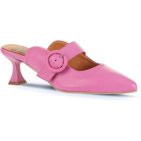 Resim Bueno Shoes Fuşya Deri Kadın Topuklu Terlik 01wa1301 
