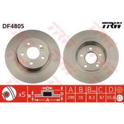 Resim TRW DF4805 FREN DİSKİ ARKA MERCEDES W204 07- W212 09- DÜZ 300mm 