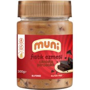 Resim MUNİ Çikolata Parçacıklı Fıstık Ezmesi 300g 