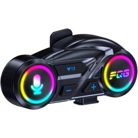 Resim Selfbuysell Y13 Motor Kask Kulaklık Rgb Modlu Radyolu Motosiklet Kulaklık 5.3 Bluetooth Intercom 