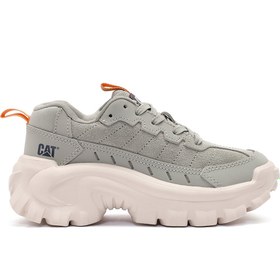 Resim Caterpillar Kadın Gri İntruder Essential Bağcıklı Süet Deri Sneaker - Bej / 37 
