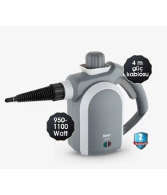 Resim Fakir Lımpıa 1100 W Buharlı Temizleyici - Döşeme ve Cam Aparatlı, Turuncu Renk, Ev ve Ofis İçin Çok Yönlü Kullanım 