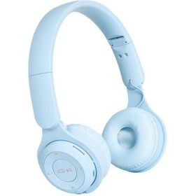 Resim Sunix 120 Saat Bekleme Süreli V5.0 Kulak Üstü Bluetooth Kulaklık Mavi BLT-150 