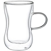 Resim Leggno Vetro Çift Cidarlı Çay Bardağı 2'li 150 ml LE-VTR7700DTGH15 