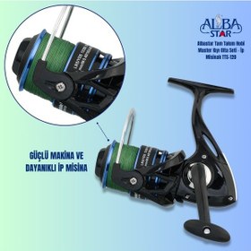 Resim Albastar Tam Takım Hobi Master Kıyı Olta Seti İp Misinalı 360 Cm - Tts120 