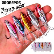 Resim 5 adet Metal Jig Balık Yemleri, 10G/15G/20G Bass Balıkçılık Yemleri, Tatlısu ve Tuzlu Su için Alabalık Jigging Yemi 