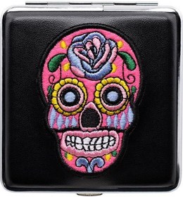 Resim Atomic German Skull Deri Kısa Sigara Tabakası Pembe 20li 