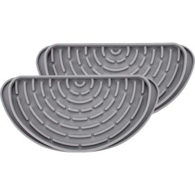 Resim 2pcs Buzdolabı Damla Catcher Tepsi Mini Buzdolabı Su Dağıtıcı Damla Tepsisi Silikon Buzdolabı Dökülüyor Su Pad (Yurt Dışından) 