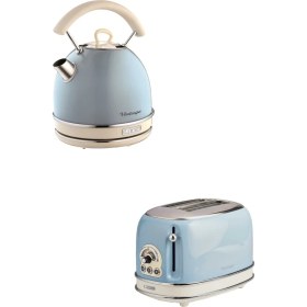 Resim Ariete Vintage Kettle Mavi 1,7 Litre Ariete Vintage Ekmek Kızartma Makinesi Mavi 
