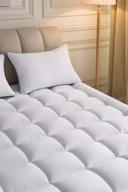 Resim Topper 4.1 - Super Soft Yatak Pedi - %100 Pamuk Kılıflı - Süper Yumuşak Nano Elyaf Dolgu - 140x200 