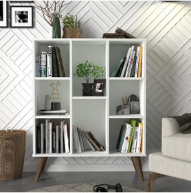 Resim Dekorister Exclusive Link Kitaplık Beyaz 