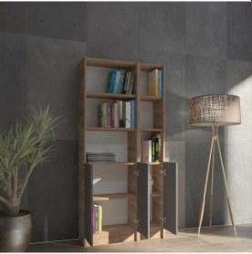 Resim Kuta Flat85 Kitaplık 3 Kapaklı Kütüphane (487092792) 