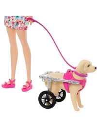 Resim Barbie ve Engelli Köpeği Oyun Seti HTK37 