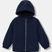 Resim Erkek Bebek Lacivert Fermuarlı Kapüşonlu Yağmurluk Lacivert 