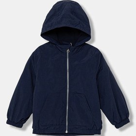 Resim Erkek Bebek Lacivert Fermuarlı Kapüşonlu Yağmurluk Lacivert 