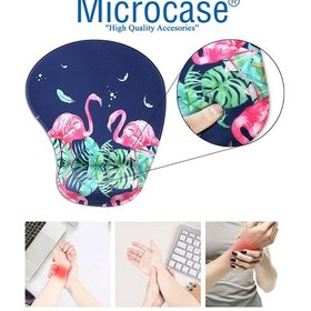 Resim Flamingo Baskılı Bilek Destekli Mouse Pad 21x25cm - DS105 