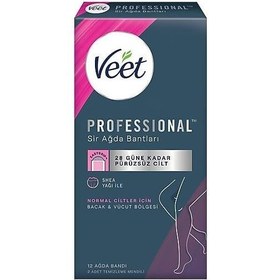 Resim Veet Professional Ağda Bandı Normal 12'li 