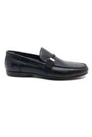 Resim Fosco Siyah Hakiki Deri Erkek Loafer Ayakkabı Fsc2076siyah 