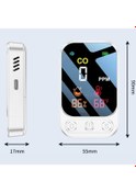 Resim 3'ü 1 Arada Çok Fonksiyonlu Taşınabilir Karbon Monoksit Dedektörü Siyah Diğer 