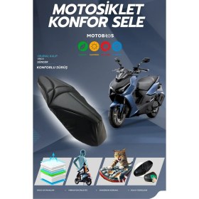Resim Motobros Kymco Krv 200 Konfor Sele Visco Sünger Sele Kılıfı Sele Örtüsü 