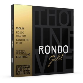 Resim Thomastik RG100 Rondo Gold 4/4 Medium Set Keman Teli 