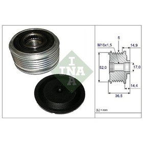 Resim Alternator Kasnagı Mercedes W169 W245 Ina 535012910 