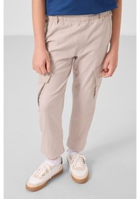 Resim Tommy Life Taş Standart Fit Dokuma Hafif Esnek Chino Erkek Çocuk Pantolon - 11271 Taş 