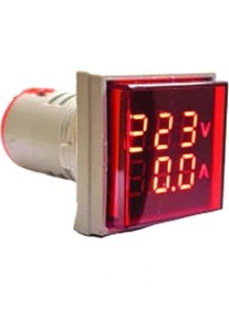Resim Voltampermetre 50-500V 0-100A Ac Kare Kırmızı 