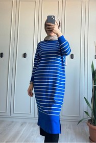Resim deywearst Çizgili Tesettür Tunik S-XL 