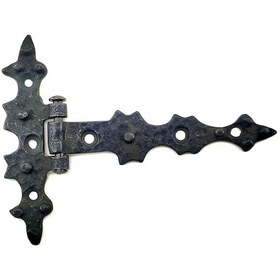 Resim Antika Tarz Dekoratif Pirinç Yıldız Kuyruklu Menteşe - 85x110 Mm, Oksit Seçili 