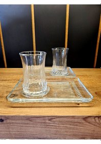 Resim Paşabahçe Elysia 54901 Çay Seti - 12 Parça Çay Seti Takımı Sunumluklu Şeffaf 