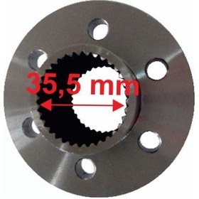 Resim Atv Atv Arka Dişli Flanşı Iç 35,5X34 Freze 6 Delikli Öm 