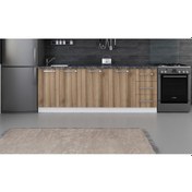 Resim Minar 220 Cm Mutfak Dolabı Beyaz Dore 220-D2-Alt Modül Beyaz 