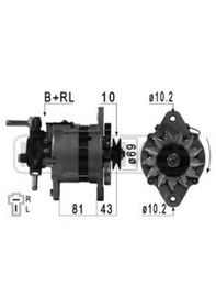 Resim 12 Volt 65 Amper Tata Telcolıne Alternatör - Şarj Dinamosu 