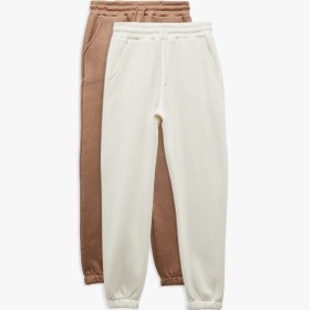 Resim Koton Üç İplik Şardonlu Cepli 2'li Jogger Eşofman Altı Seti Multıcolor 6wal40051ık Mavi 