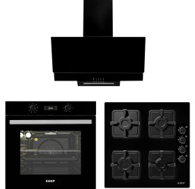 Resim Exep Plus Li̇ne Si̇yah Ankastre Set (EF-260 + EO-320 + ED-401) 