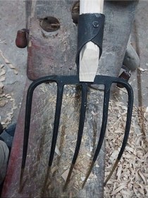 Resim Dirgen Günaş 5 Dişli Saplı Dövme Saman Atma Ot Atma Dirgen 