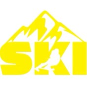 Resim Reysa Tasarım Ski Kayakçı Sarı 17X10 cm 