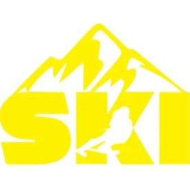 Resim Reysa Tasarım Ski Kayakçı Sarı 17X10 cm 