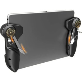 Resim Memo AKPAD6K iPad Tablet Için 6 Parmak Tetik Pubg Mobile Joystick - Siyah 