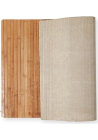 Resim Bambu Kaydırmaz Tabanlı Paspas Banyo Kapı Ve Çok Amaçlı (447067625) Camel 